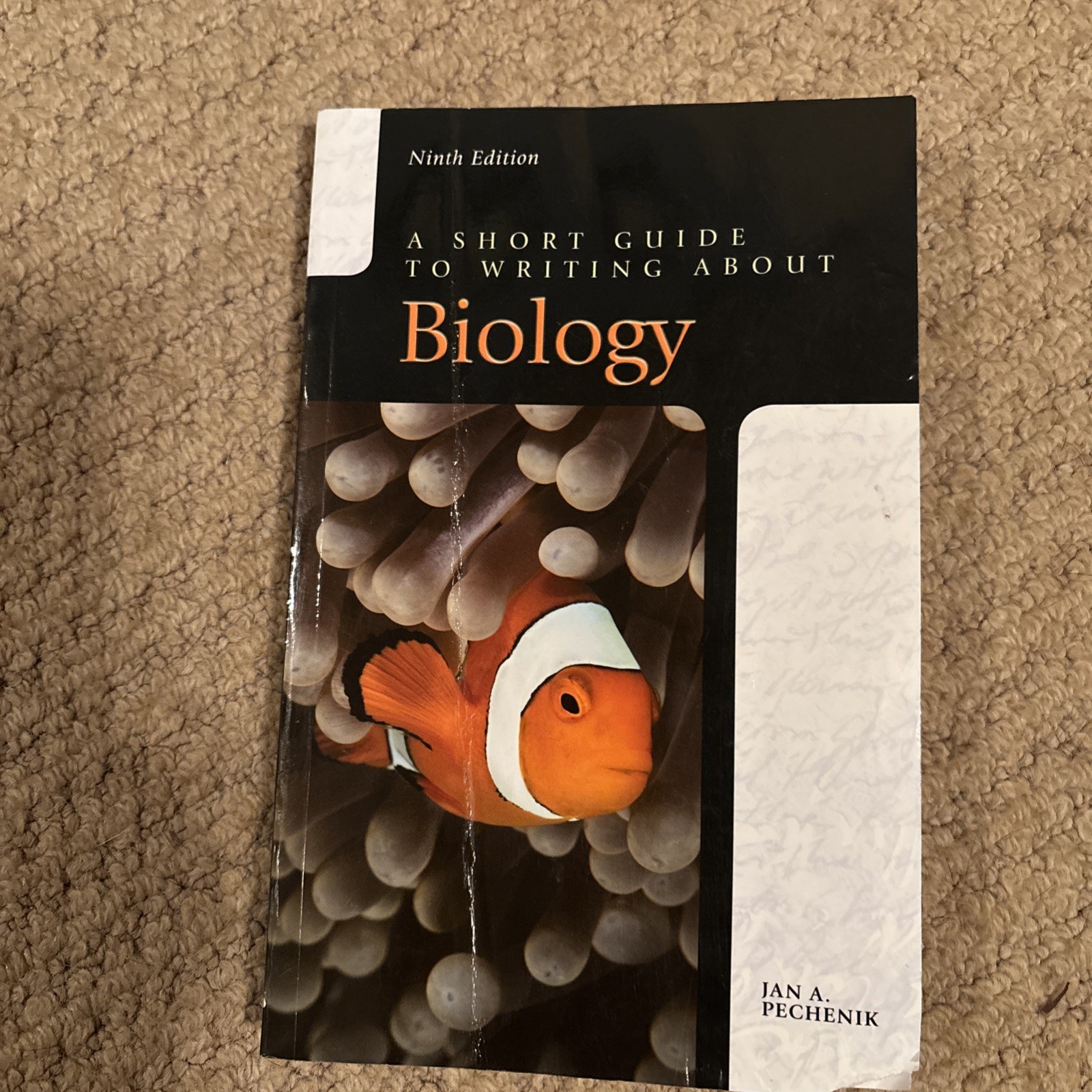 Short Guide to Writing about Biology by Jan Pechenik (2015, Trade Paperback)