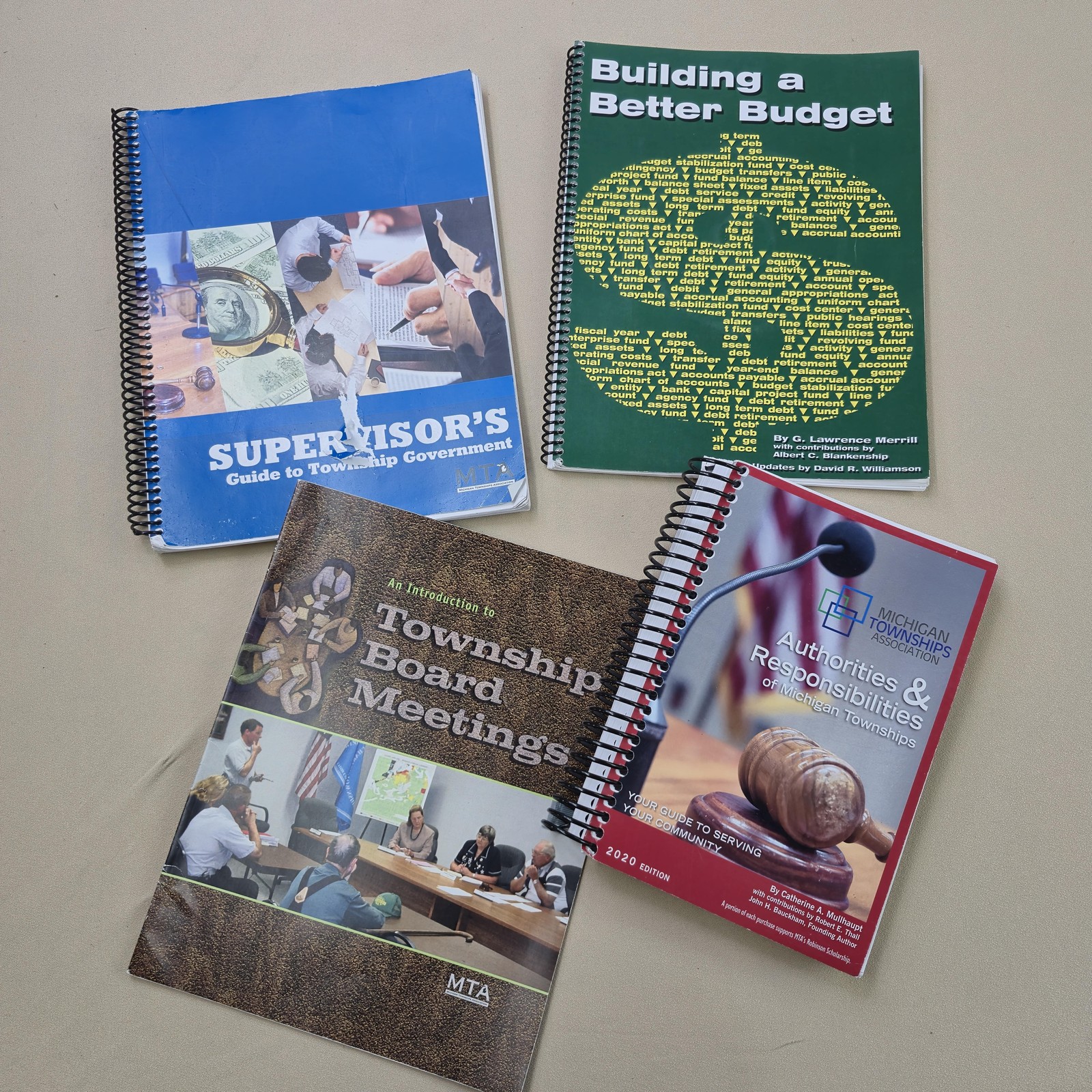 Michigan Townships Association Government Handbooks W/ Building Better Budget CD