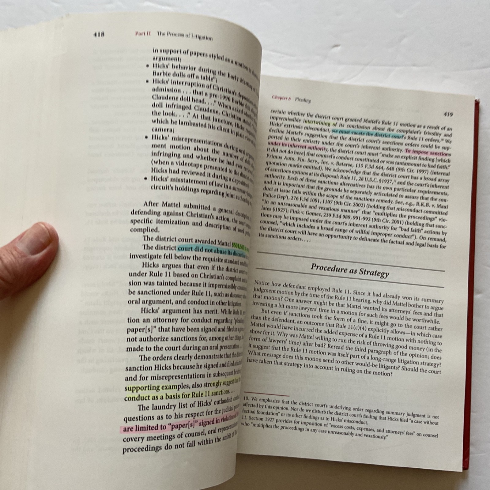 Civil Procedure by Yeazell & Schwartz, Aspen Casebook Series Tenth Edition