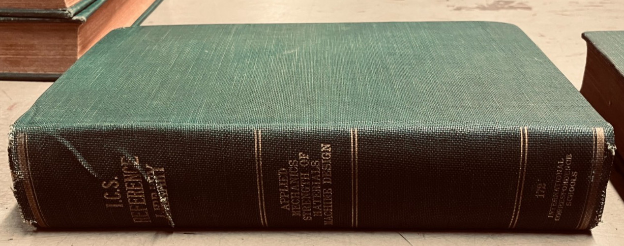 I.C.S. Reference Library, #172 Applied Mechanics …, Vintage, early 1900’s