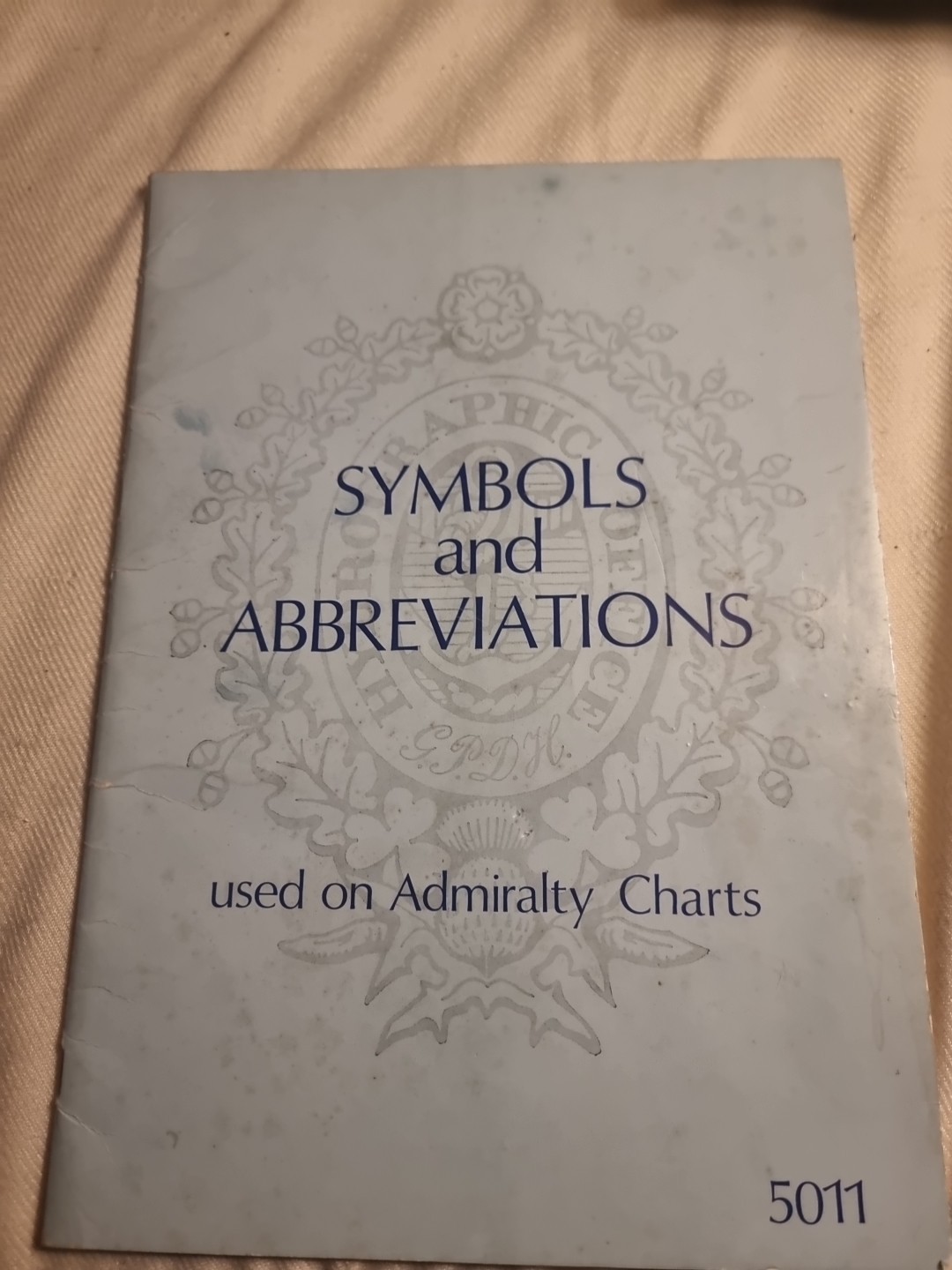 Symbols and Abbreviations For Admiralty Charts 5011 1974 With Amendments Page