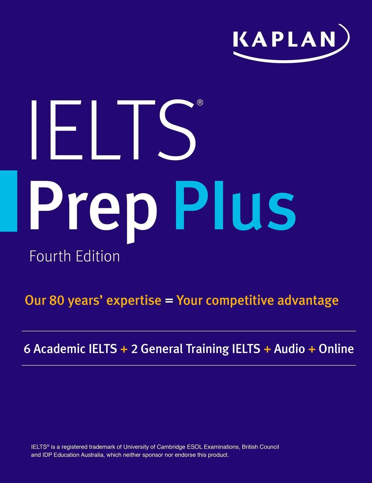 IELTS Prep Plus: 6 Academic IELTS + 2 General IELTS + Audio + Online (Kaplan…