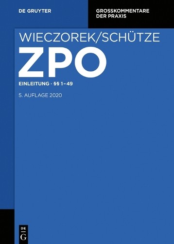 Fabian Reuschle Einleitung; §§ 1-49 (Hardback) Großkommentare der Praxis