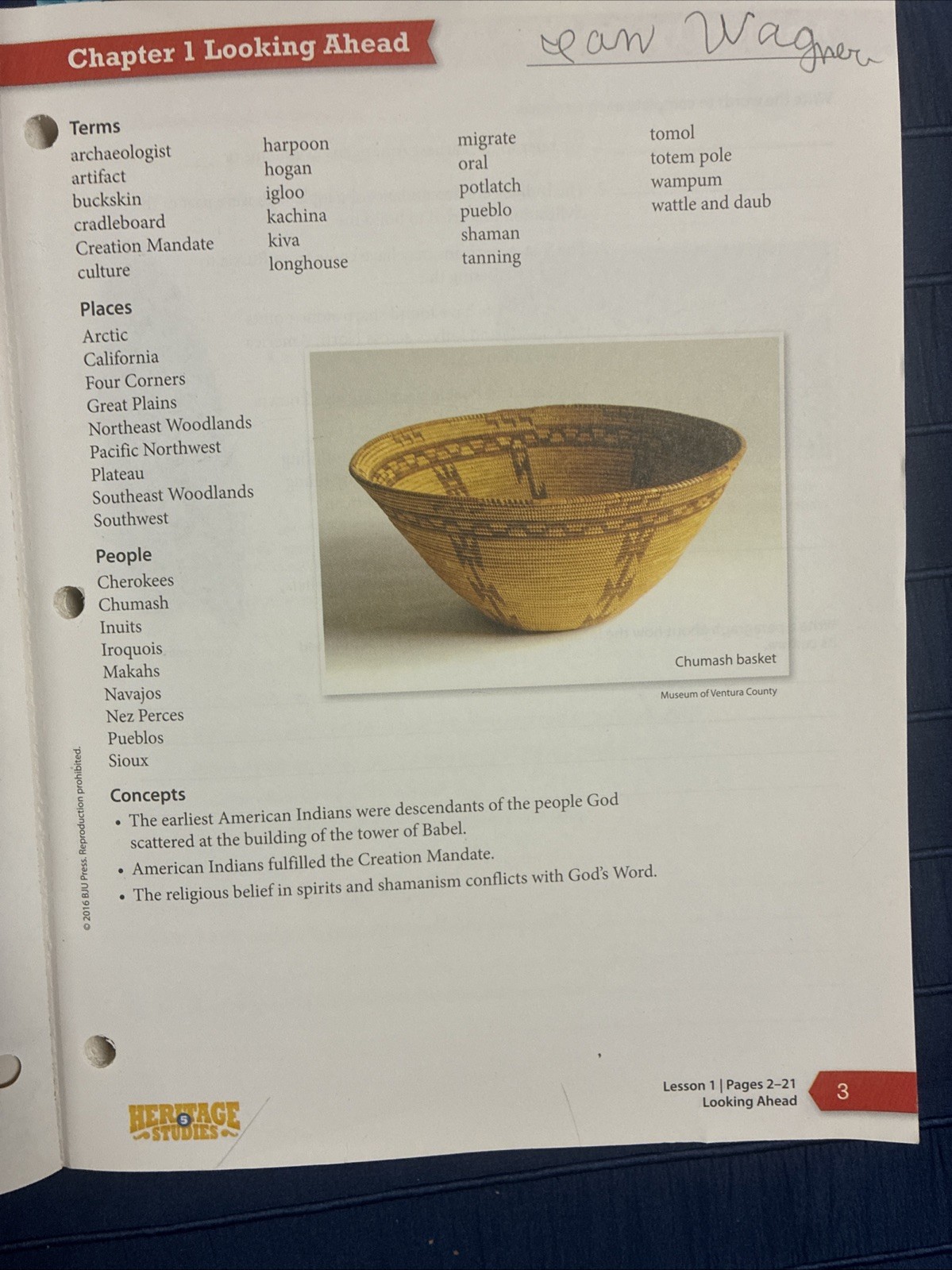 BJU Heritage Studies 5 Student Activities Manual – Activity Workbook 4th Ed Gr 5