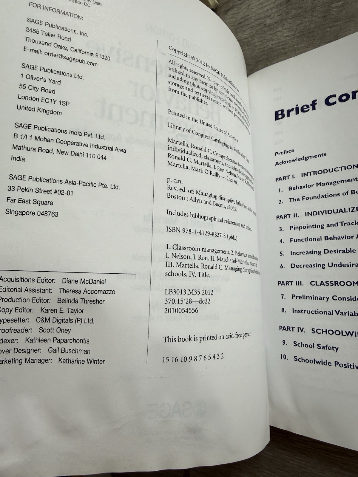 🧑‍🧑‍🧒‍🧒 Comprehensive Behavior Management 2nd Edition Second Martella Nelson