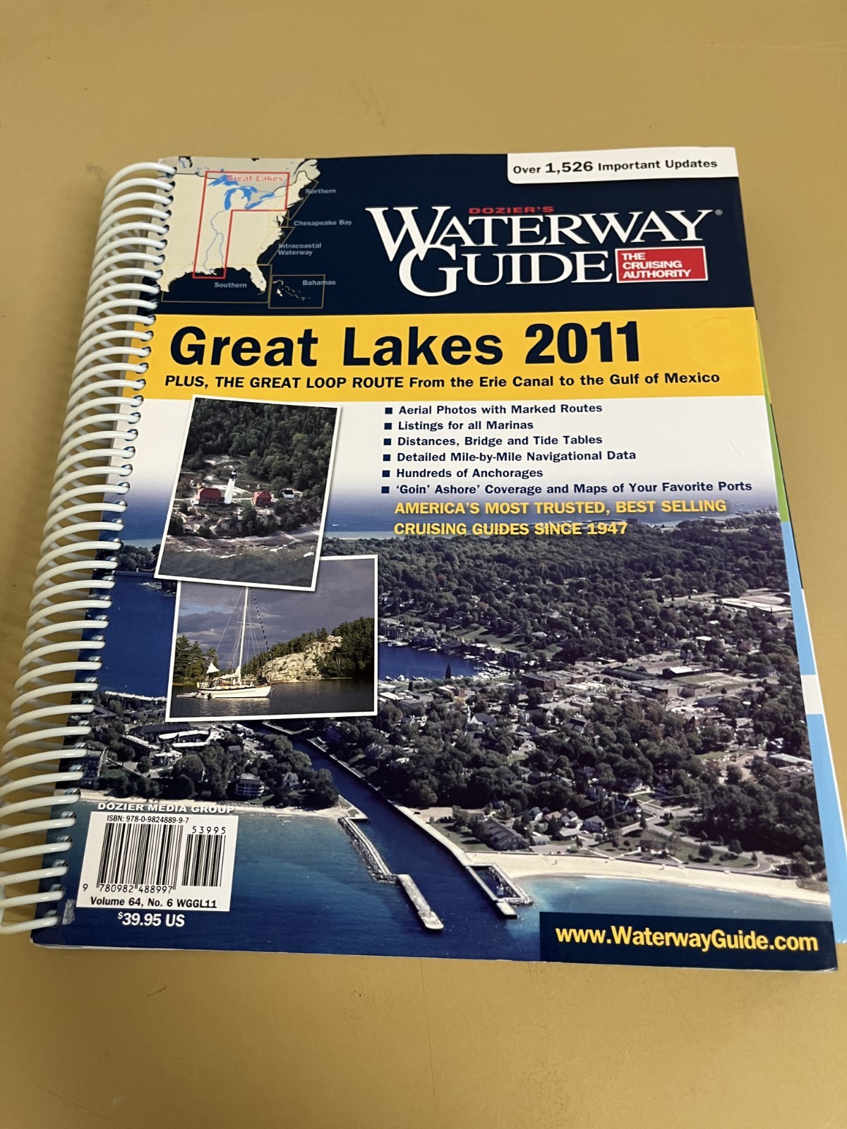 Dozier’s Waterway Guide: Great Lakes 2011, Spiral Bound Book
