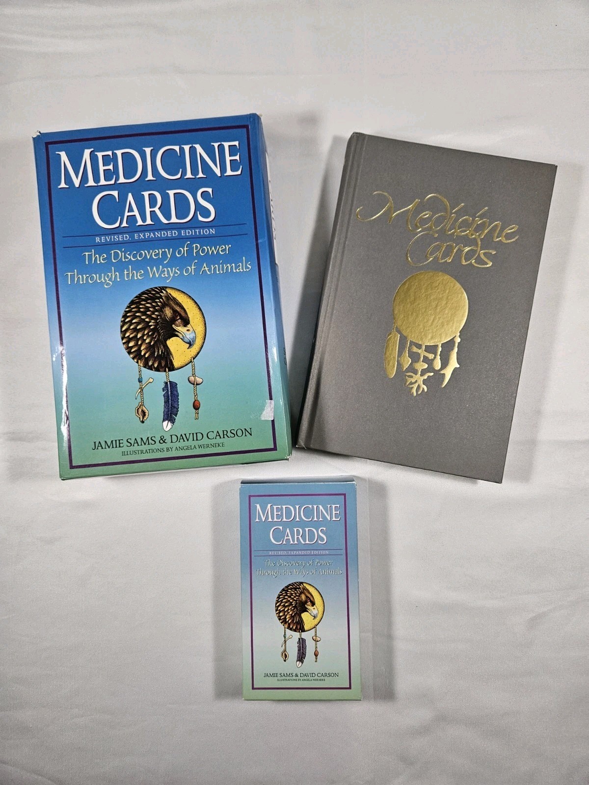 MEDICINE CARDS HC Book & 60 Card Deck by David Carson & Jamie Sams 1999