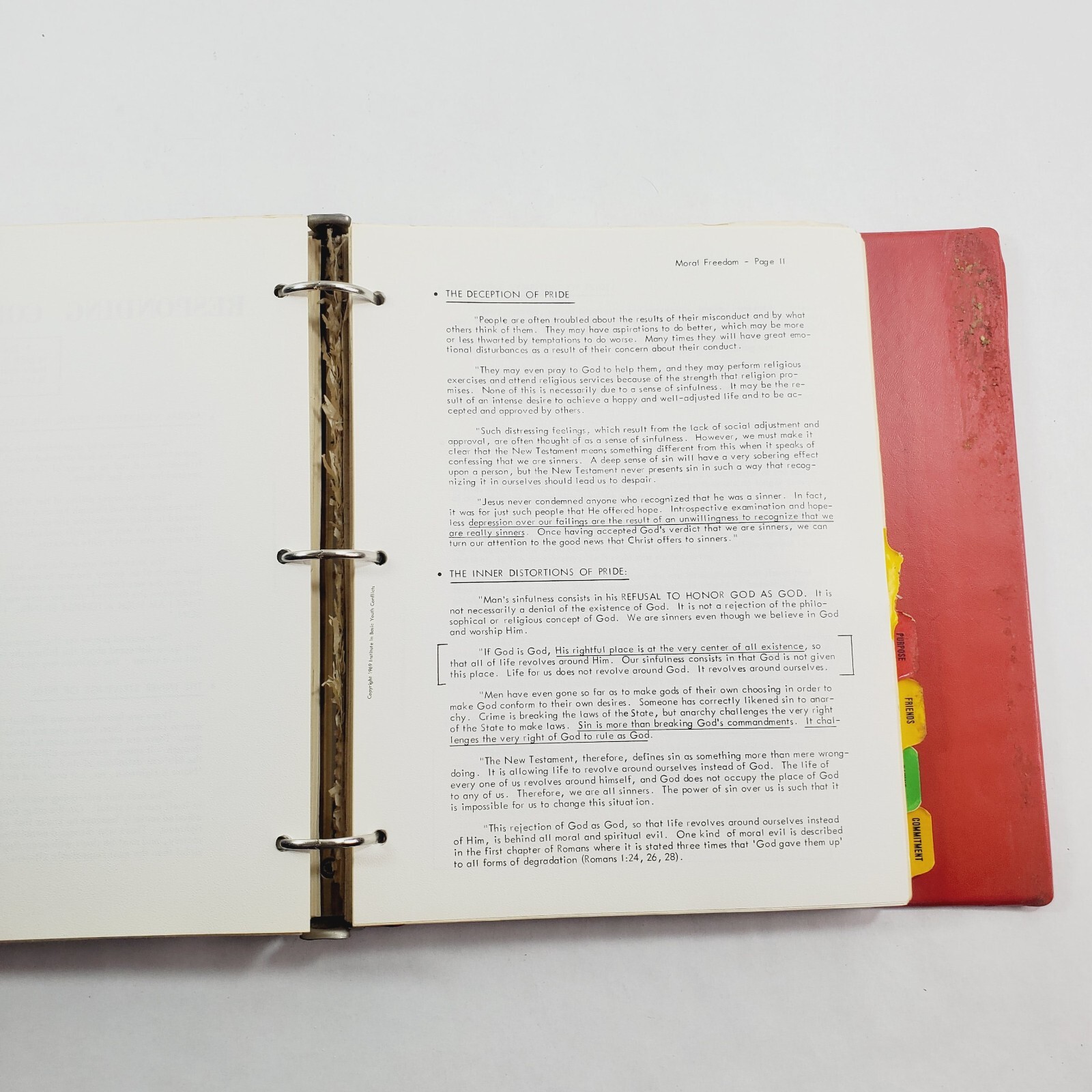 Institute in Basic Youth Conflicts Teachers Edition by Bill Gothard 1975
