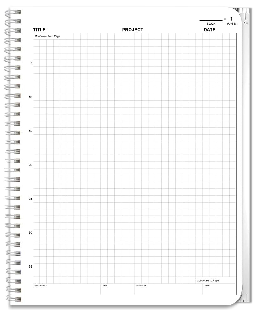 Carbonless Lab Notebook (Scientific Grid Format) – Laboratory Notebook Contai…