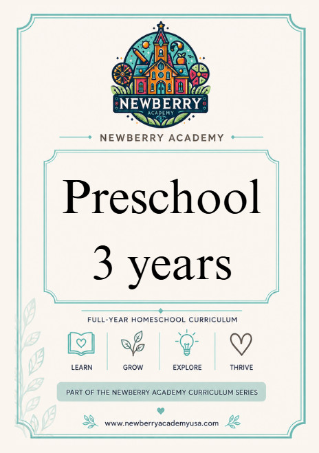 Preschool for 3-year-olds Workbook: 30 weeks complete lesson plans Full year