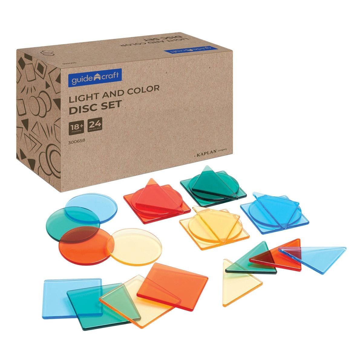 Kaplan Early Learning Light and Color Disc Set – 24 Pieces