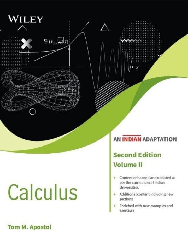 Calculus, Volume 2 by Tom M. Apostol, 2ND INTERNATIONAL EDITION