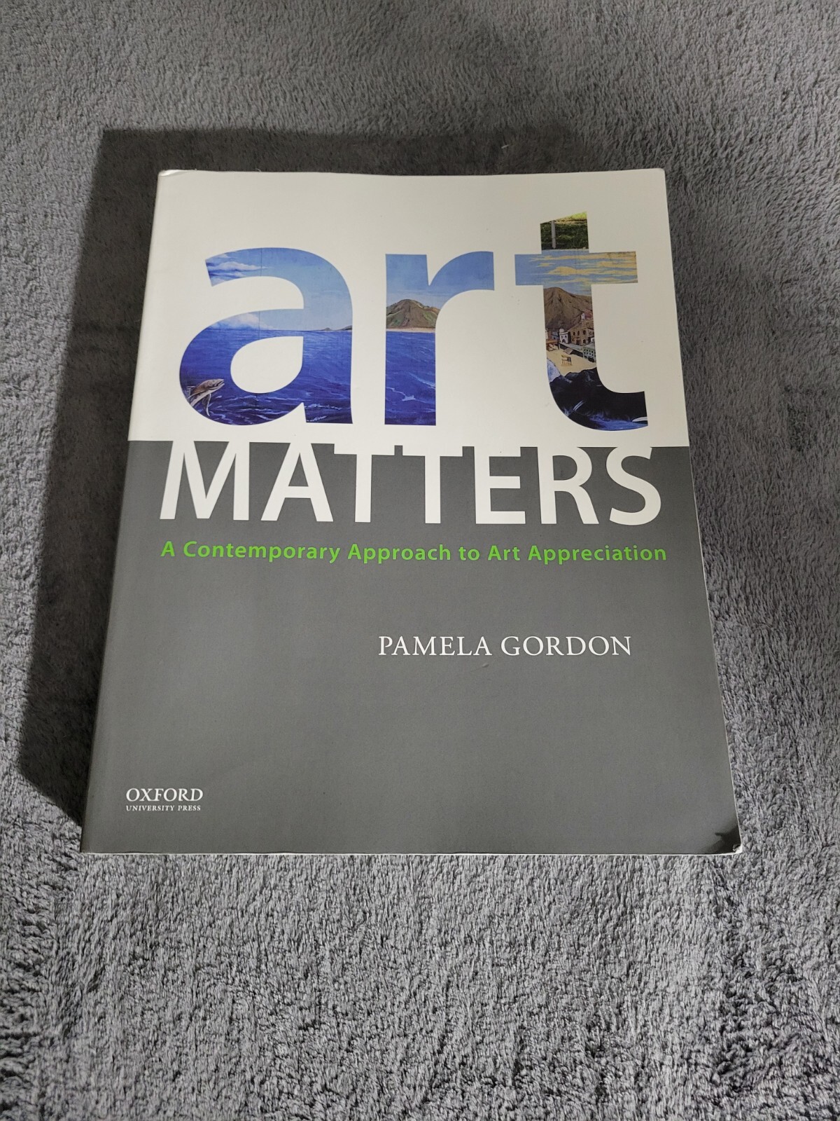 “Art Matters” College textbook by ‘Pamela Gordon’, Like new/barely used