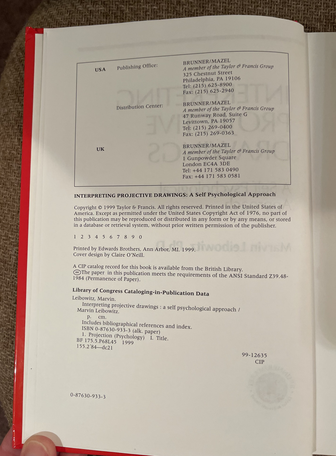 Interpreting Projective Drawings : A Self-Psychological Approach by Marvin…
