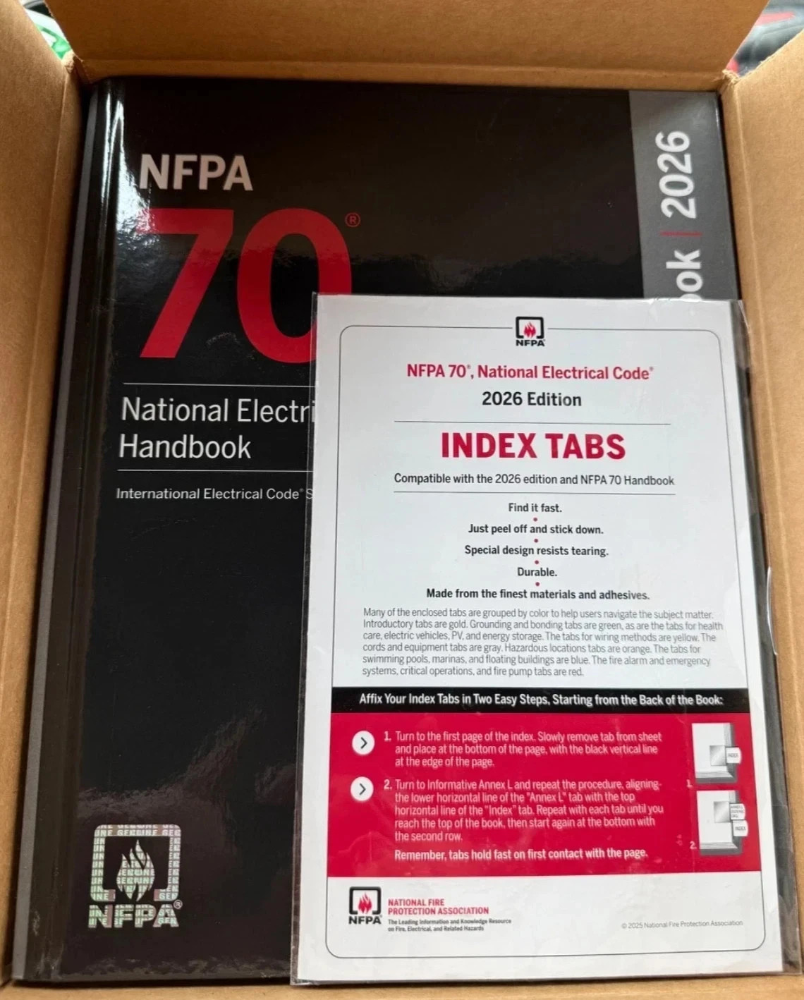 NFPA 70 National Electrical Code (NEC) Handbook 2026 Hardcover free shiping