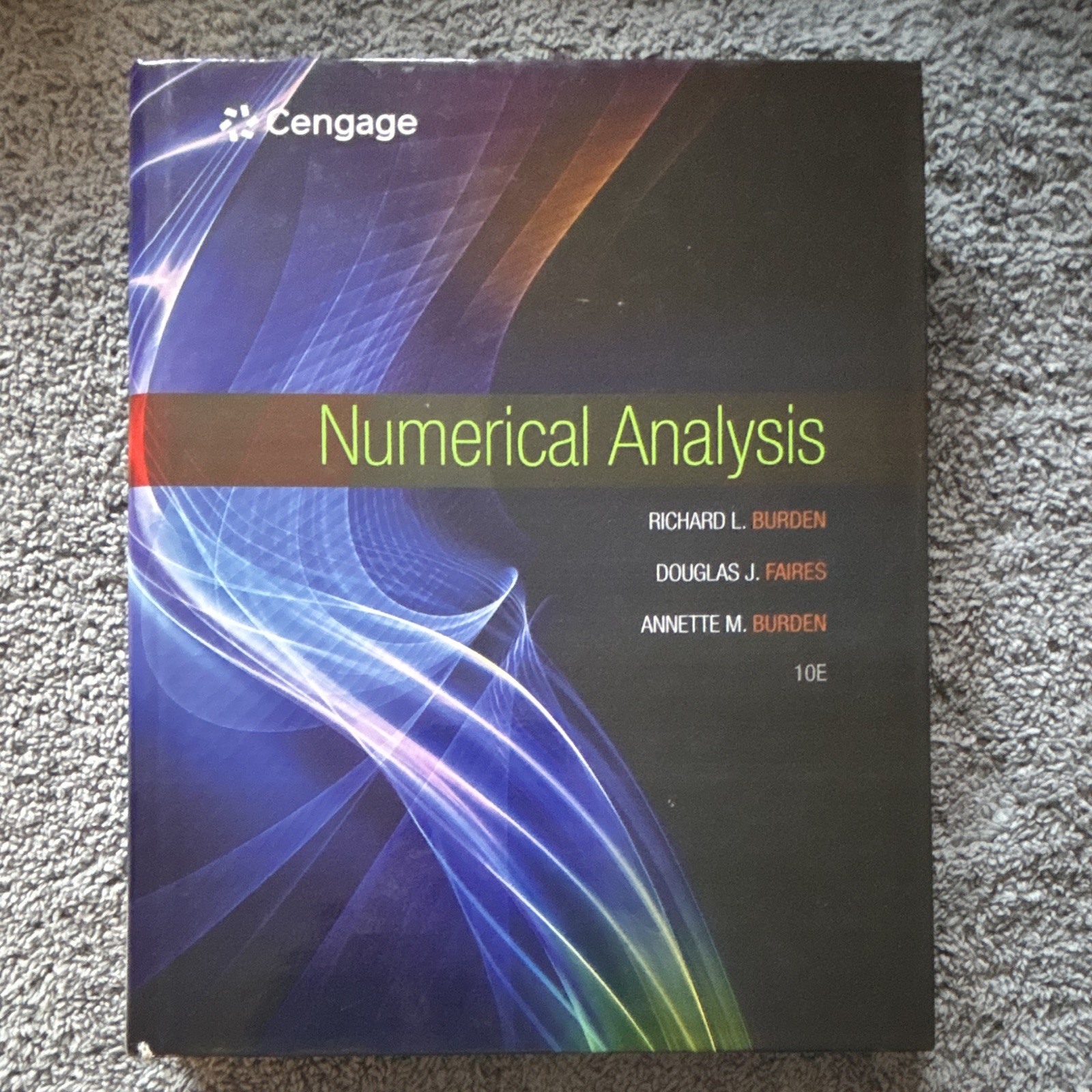 Cengage Numerical Analysis 10th Edition Paperback Burden Faires 2016 Textbook