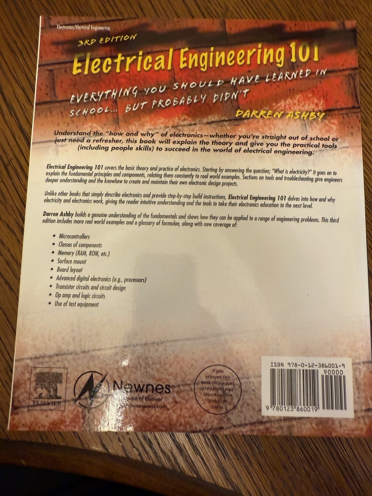 ELECTRICAL ENGINEERING 101, THIRD EDITION: EVERYTHING YOU By Darren Ashby *NEW*