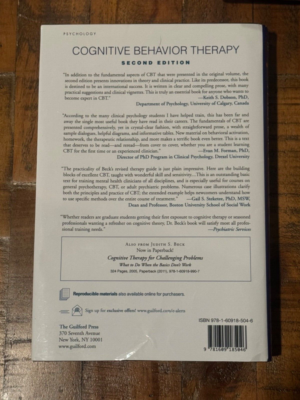 Cognitive Behavior Therapy : Basics and Beyond by Judith S. Beck (2011)