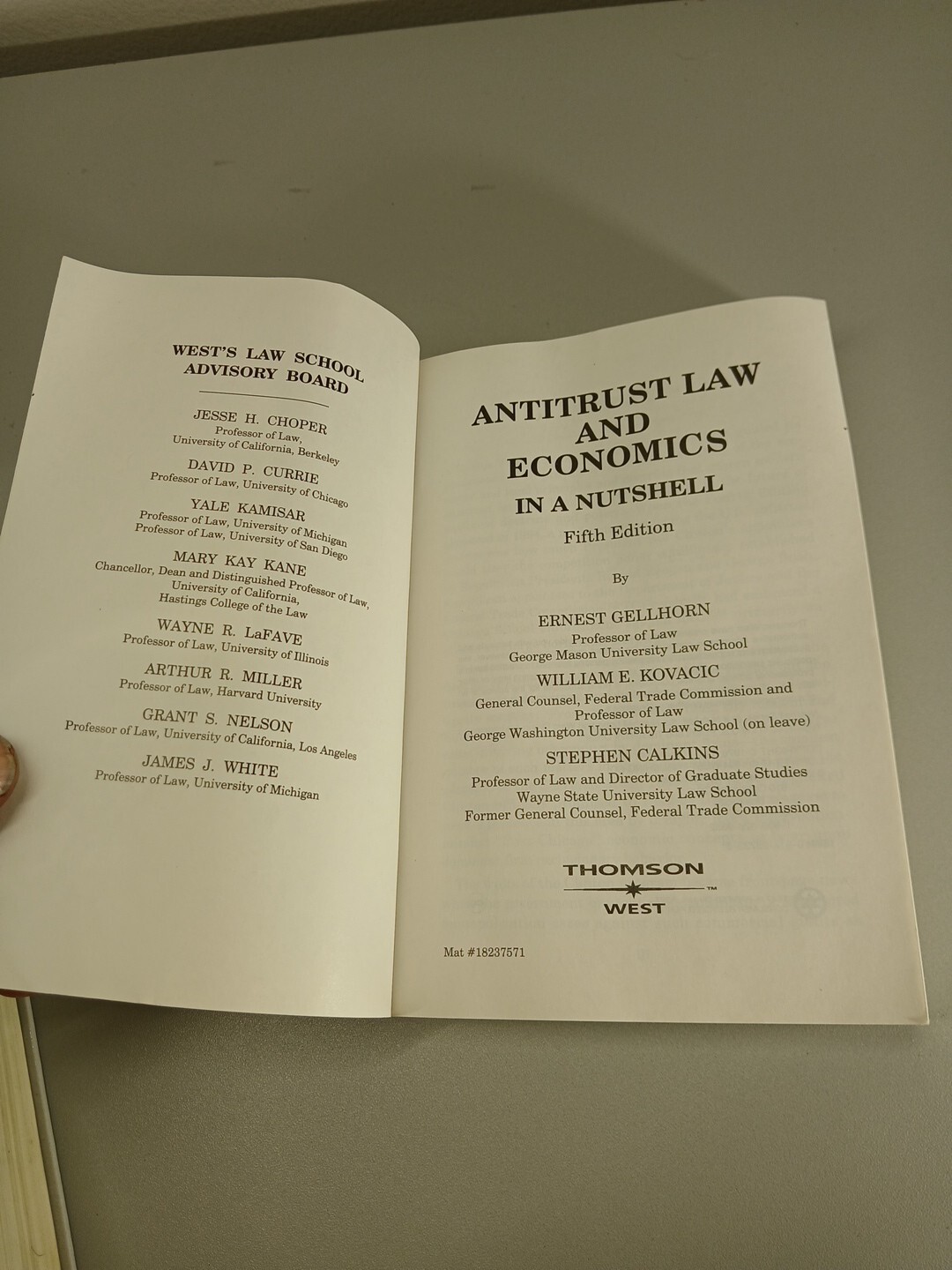 Nutshells Ser.: Antitrust Law and Economics in a Nutshell by William Kovacic,…