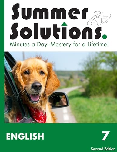 Summer Solutions English Grammar Workbook (Level 7) – Paperback – GOOD