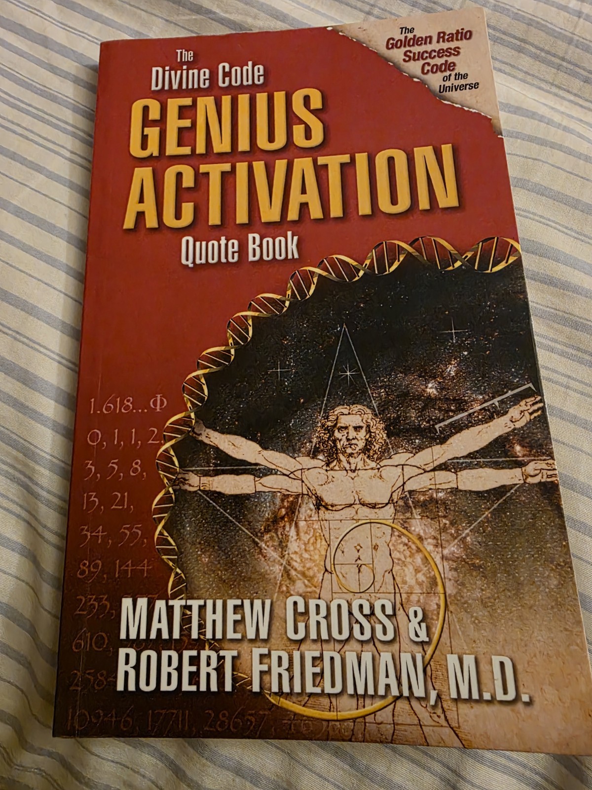 Divine Code Genius Activation Quote Book by Matthew Cross and Robert Friedman…