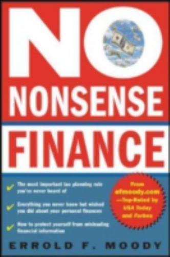 No-Nonsense Finance, Paperback by Moody, Errold F., Like New Used, Free shipp…