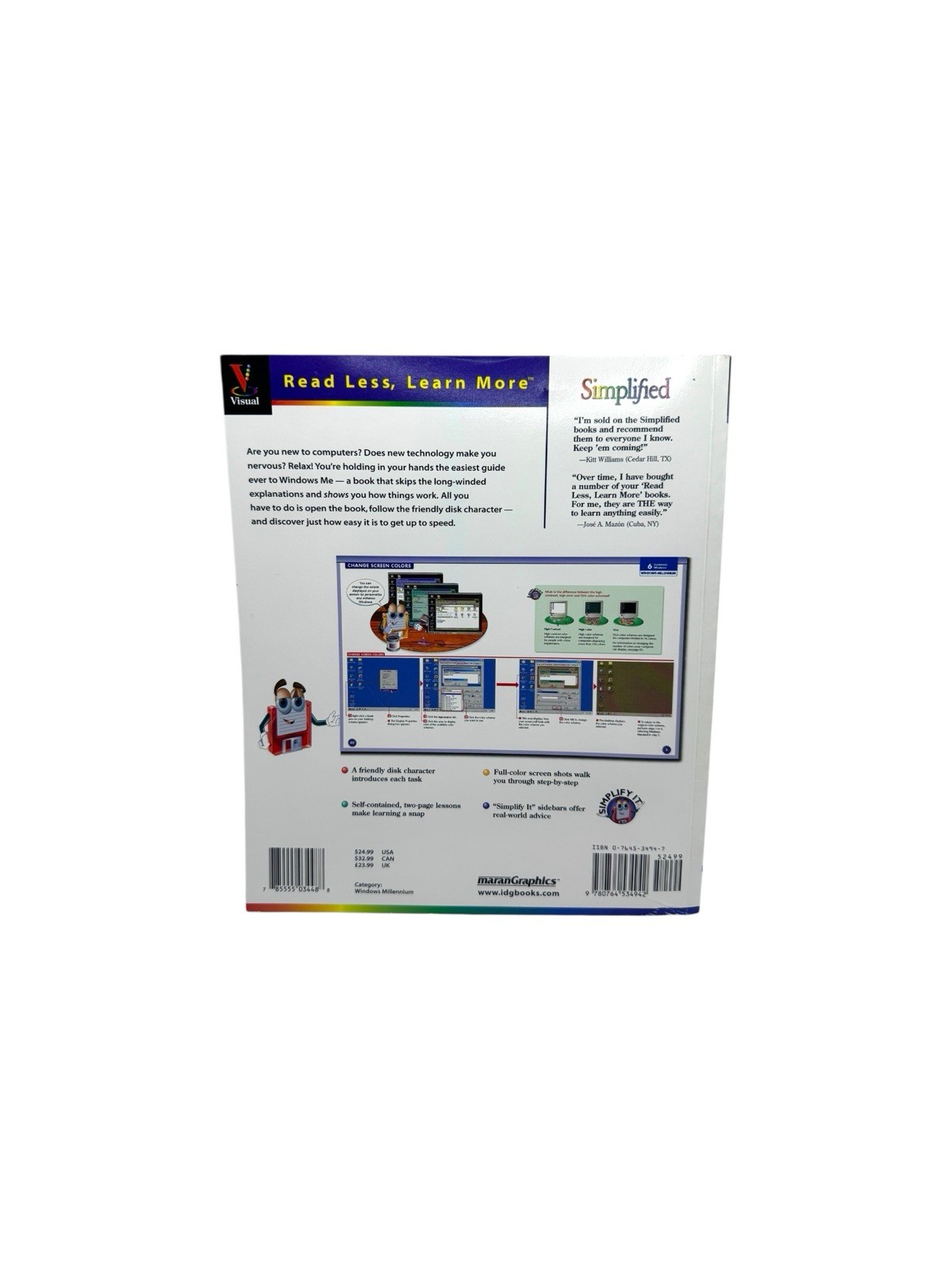 Windows ME Millennium Edition Simplified by Ruth Maran (Trade Paperback, 2000)