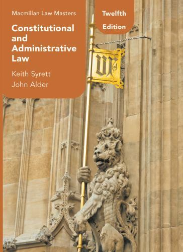 Constitutional and Administrative Law (Hart Law Masters, 23)