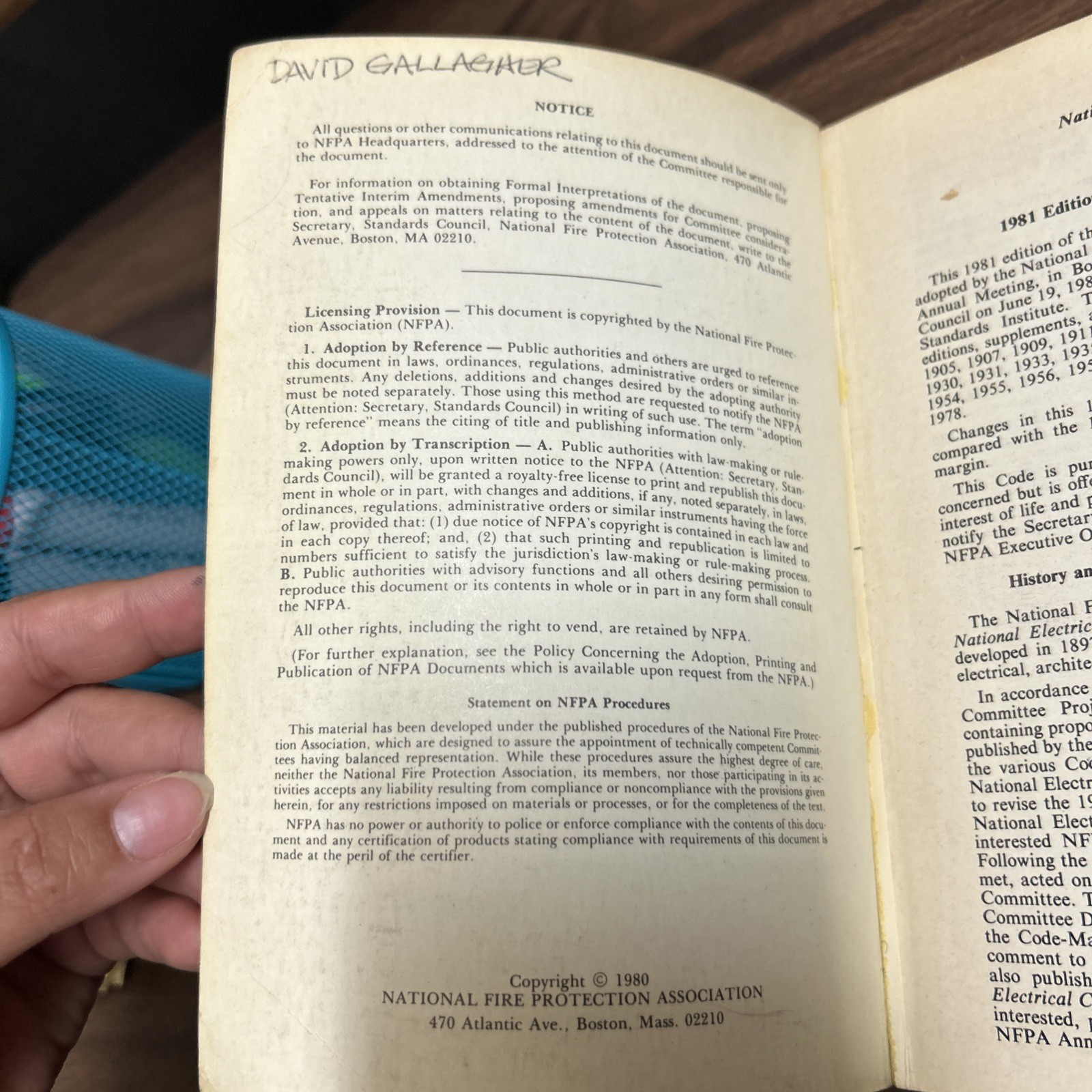 National Electrical Code 1981 by National Fire Protection Association Electrical