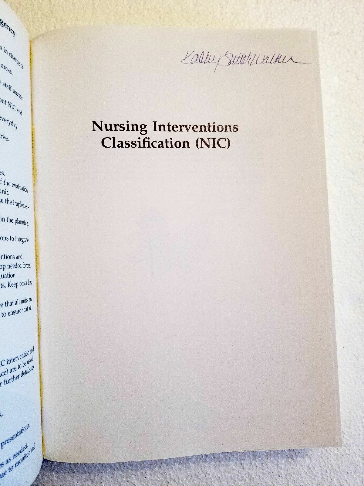 1996 Nursing Interventions Classification (NIC) 2nd Edition By Joanne McCloskey