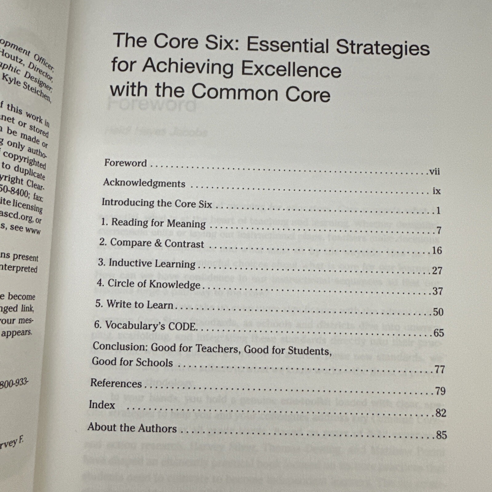 Professional Development Ser.: The Core Six : Essential Strategies for Achieving