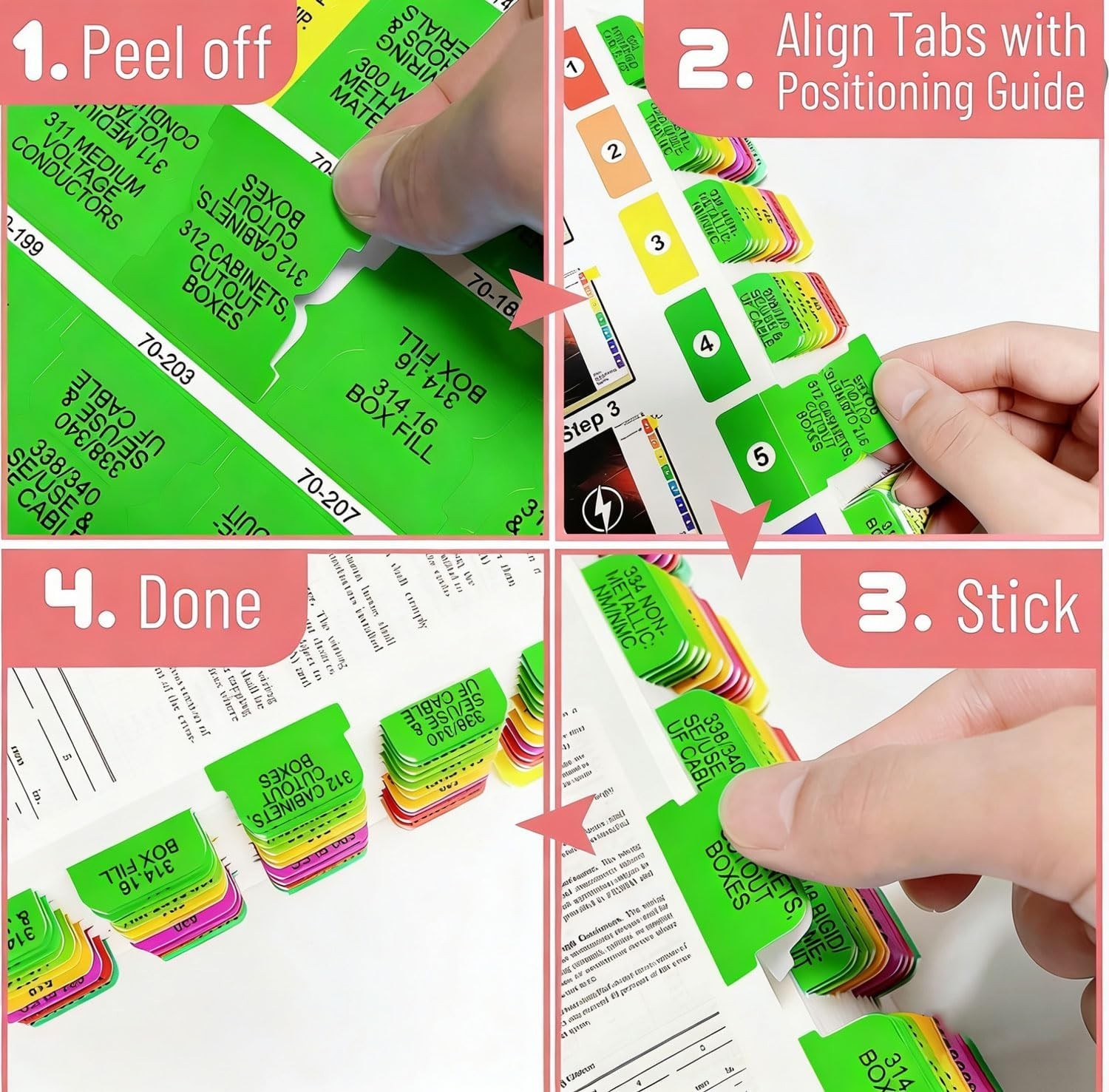 Professional Color-Coded Tabs for Electrical Regulation Books – 2026 Edition
