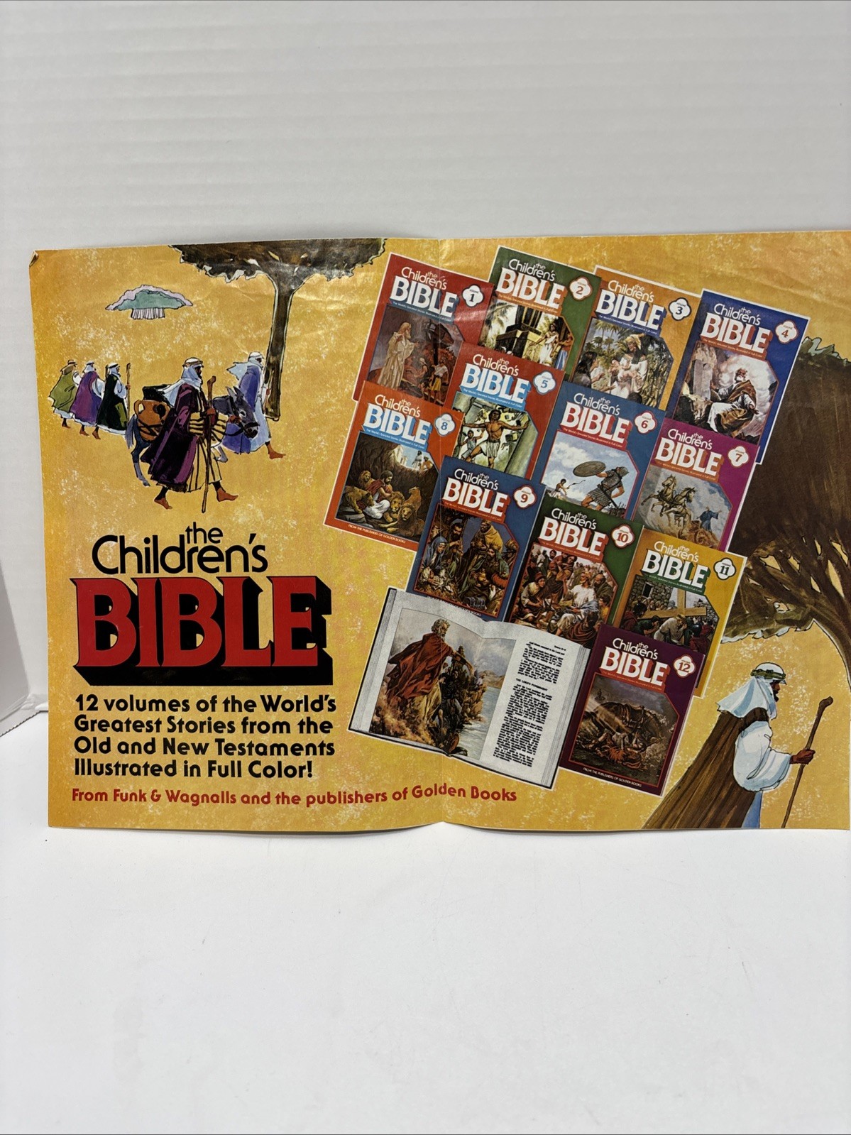 The Childrens Bible Volumes 1-12 Minus Volumes 7&8(Lot Of 10) Golden Books Vtg