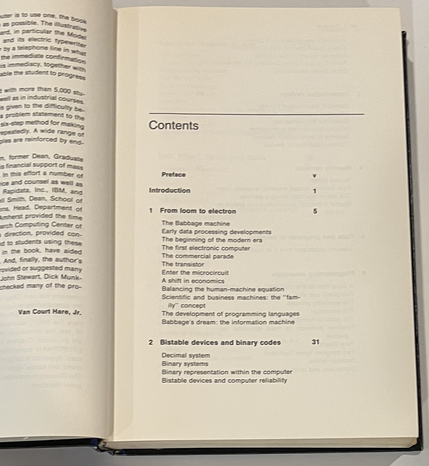 Introduction to Programming: A BASIC Approach by Van Court Hare Jr. HC Book 1970