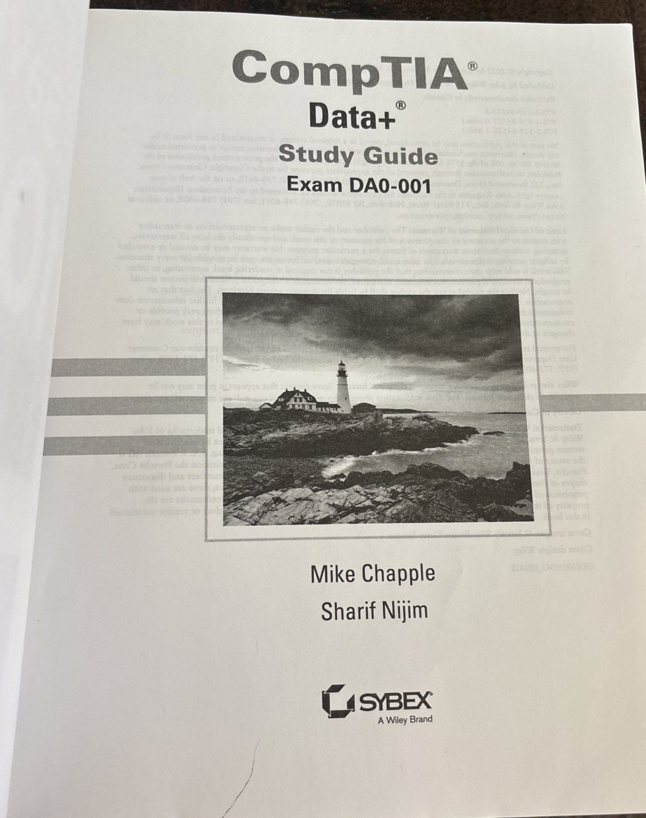 CompTIA Data Study Guide: Exam DA0-001 – Paperback By Chapple, Mike – GOOD