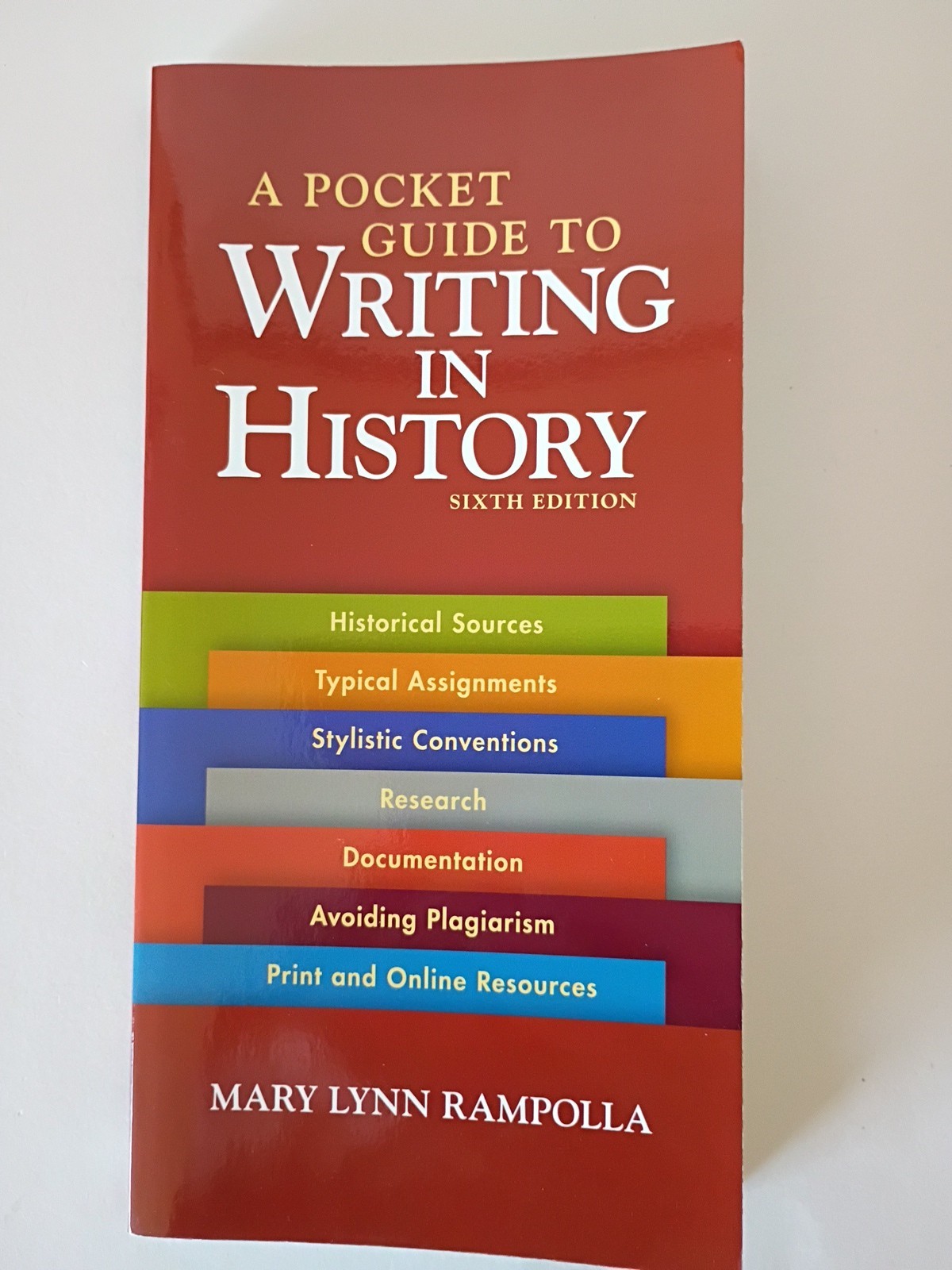 Pocket Guide to Writing in History by Mary Lynn Rampolla (2010-Trade Paperback)
