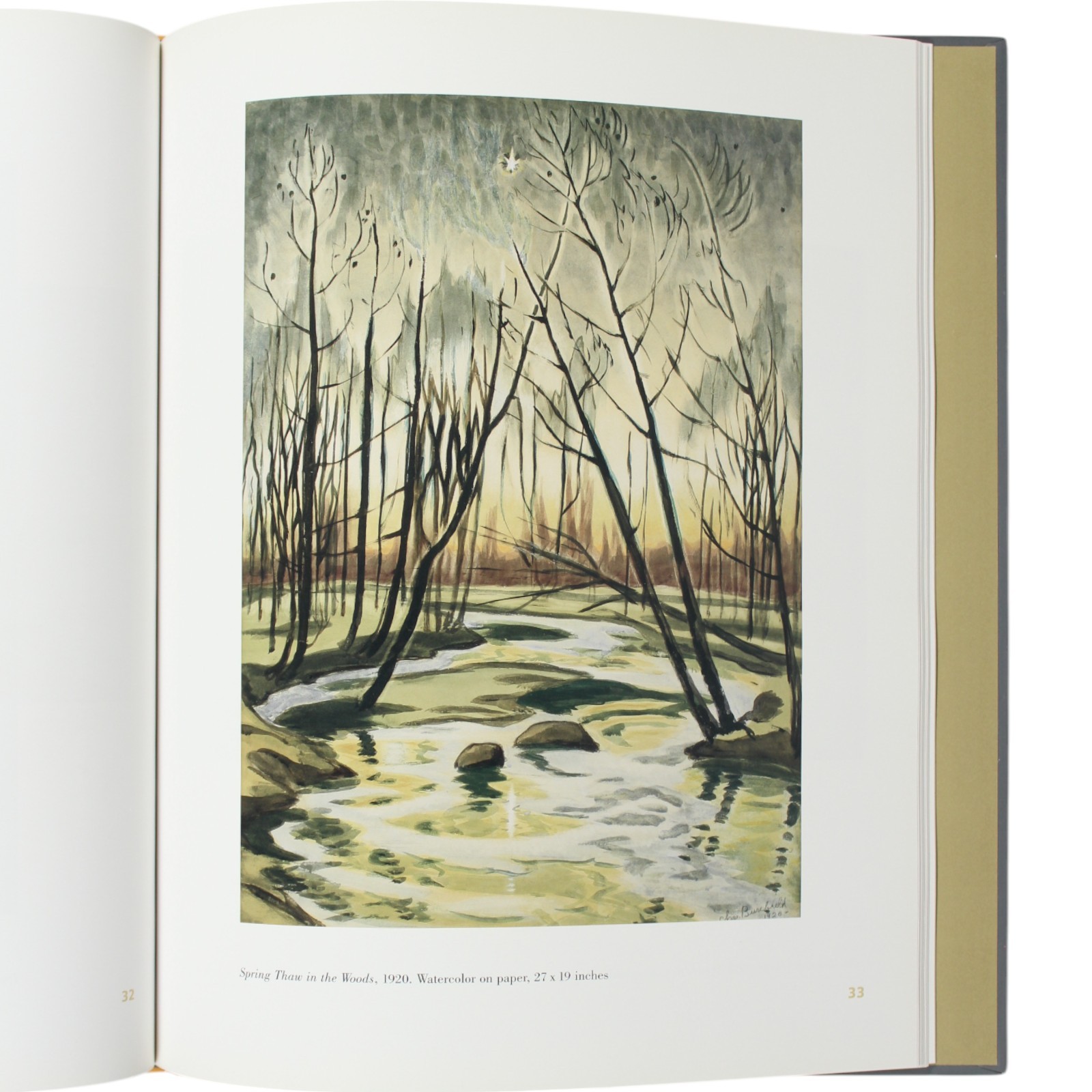 Charles Burchfield Paintings 1915-1964 1st Ed Watercolor Moore Gallery Landscape