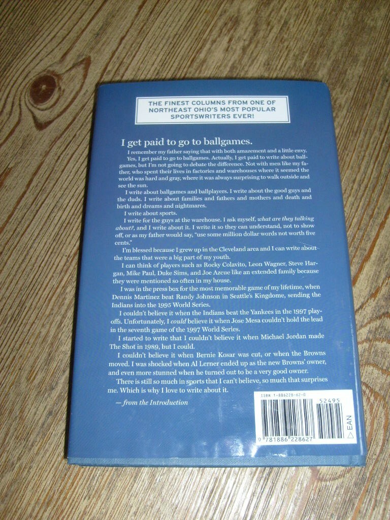 The View From Pluto by Terry Pluto SIGNED 2002 Northeast Ohio Sports Columnist