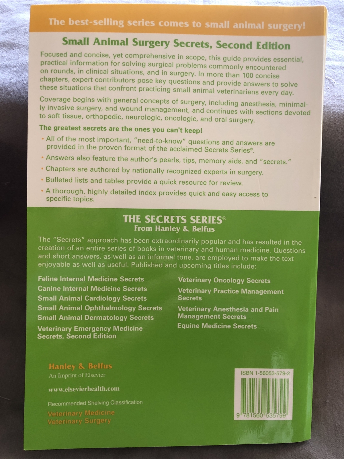 SMALL ANIMAL SURGERY SECRETS Second Edition Questions Answers