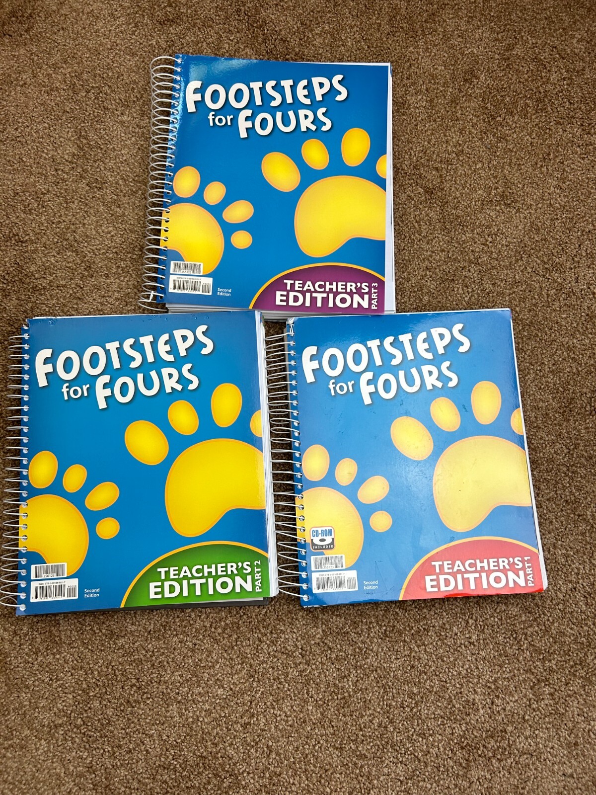 BJU Press Footsteps for Fours Teacher’s Edition PART 1, 2 & 3 Second Edition