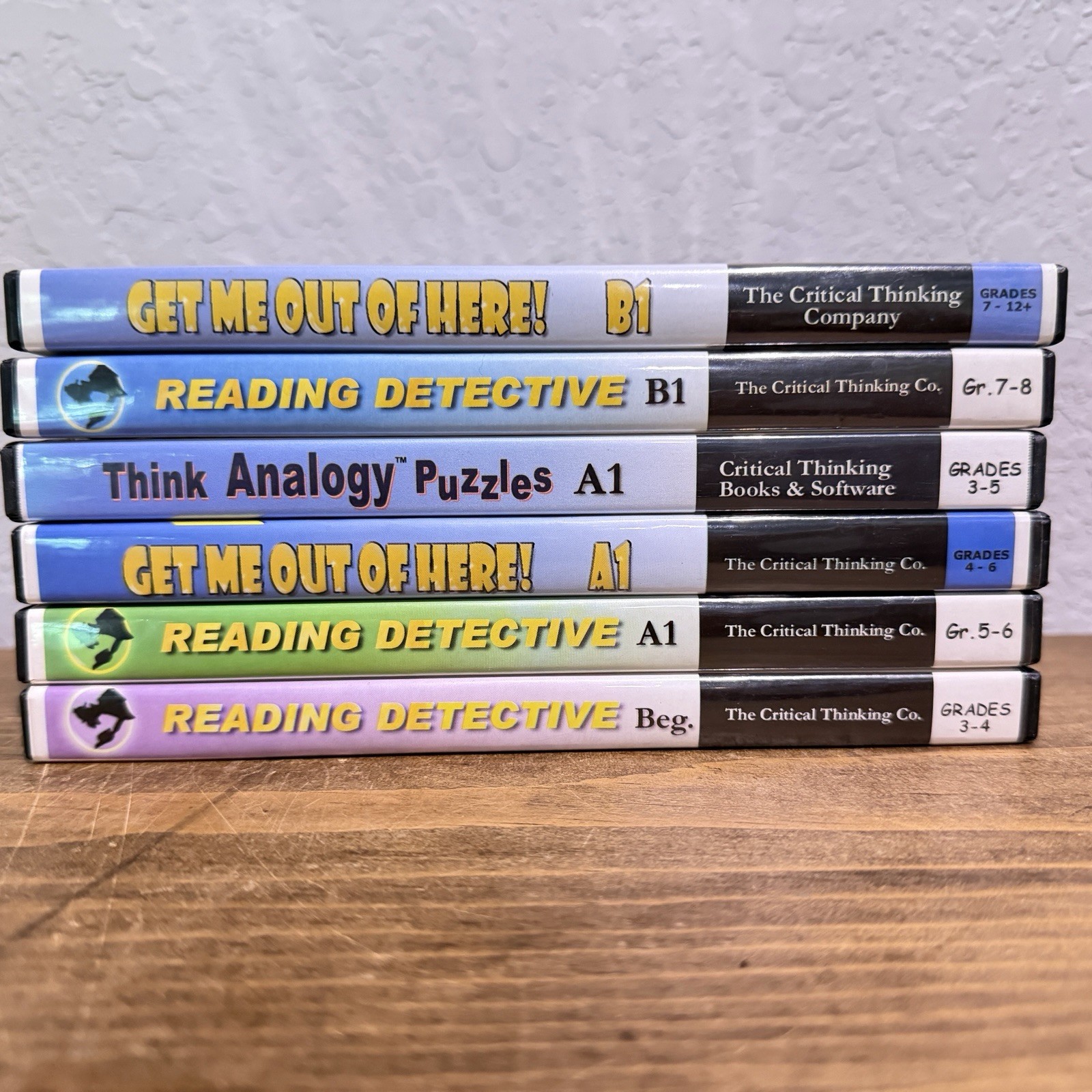 Critical Thinking: Education Software Lot 6 Assorted Detective Reading Puzzles