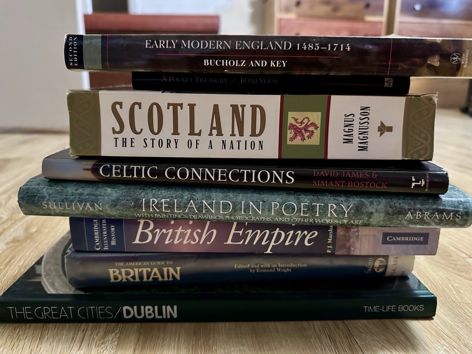 Lot Of 8 History Books: Ireland, England, Scotland Book Early Modern England