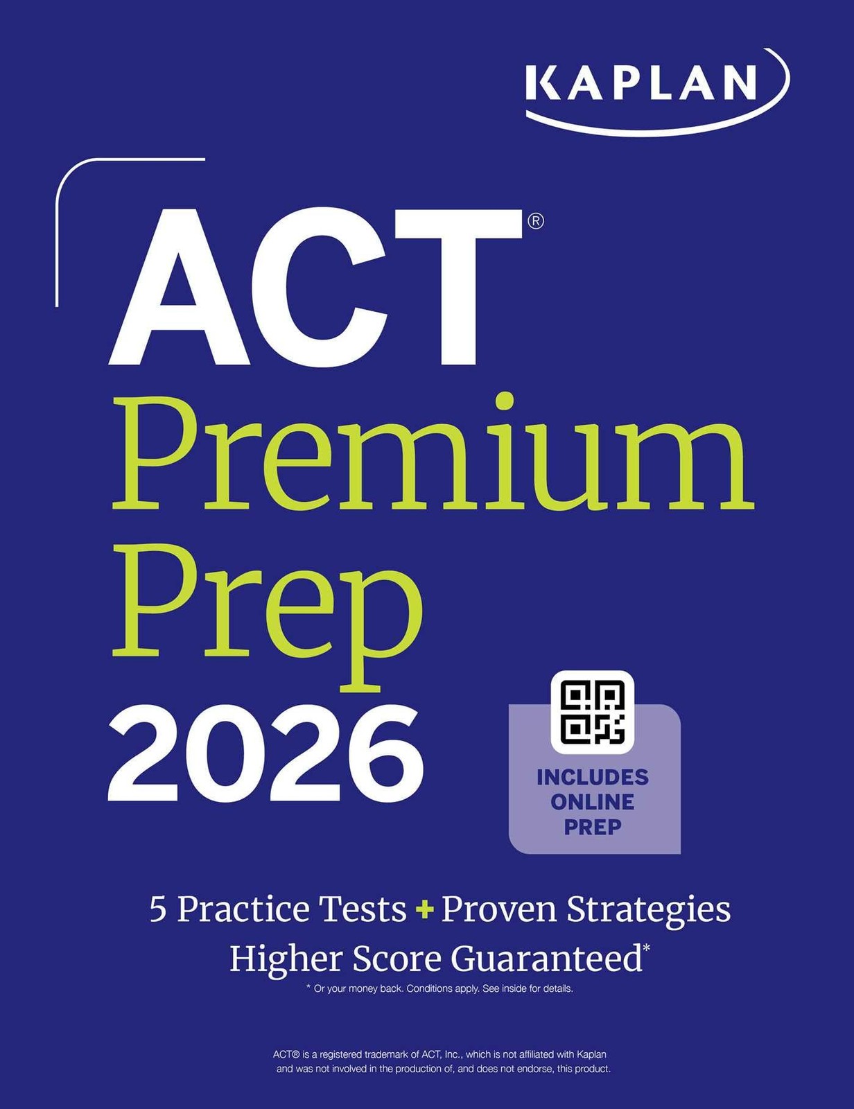 ACT Premium Prep 2026 (Kaplan Test Prep), Prep 9781506297583 Free Shipping+-
