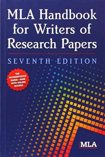 MLA Handbook for Writers of Research – Paperback, by Gibaldi Joseph – Very Good