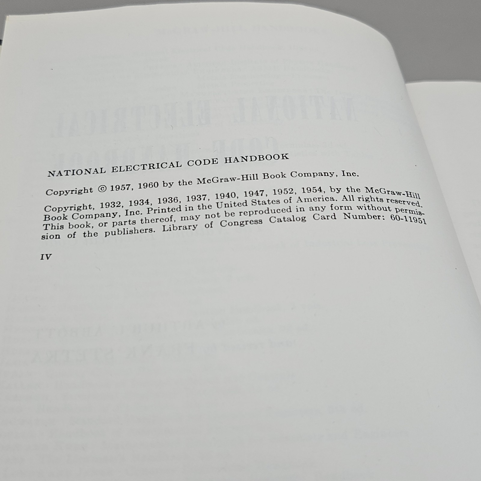 National Electrical Code Handbook~Tenth Edition~1959 Code
