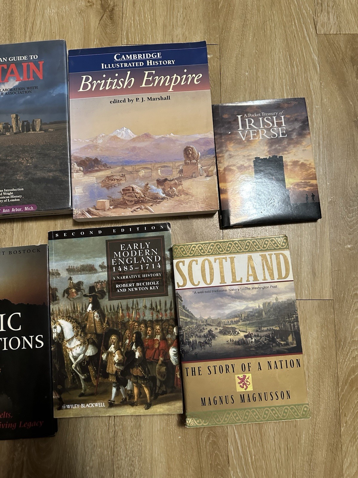 Lot Of 8 History Books: Ireland, England, Scotland Book Early Modern England