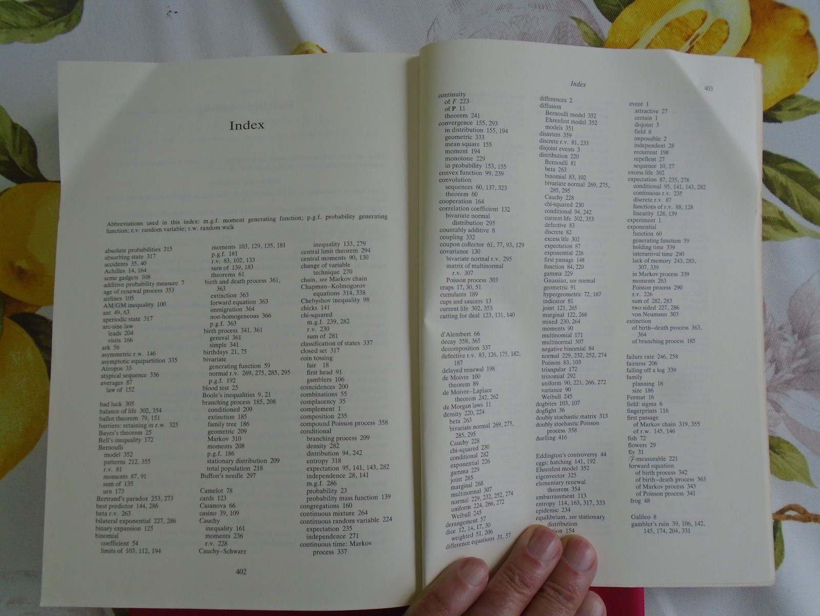 Elementary Probability by David Stirzaker, 1994 First Edition, 406 Pages