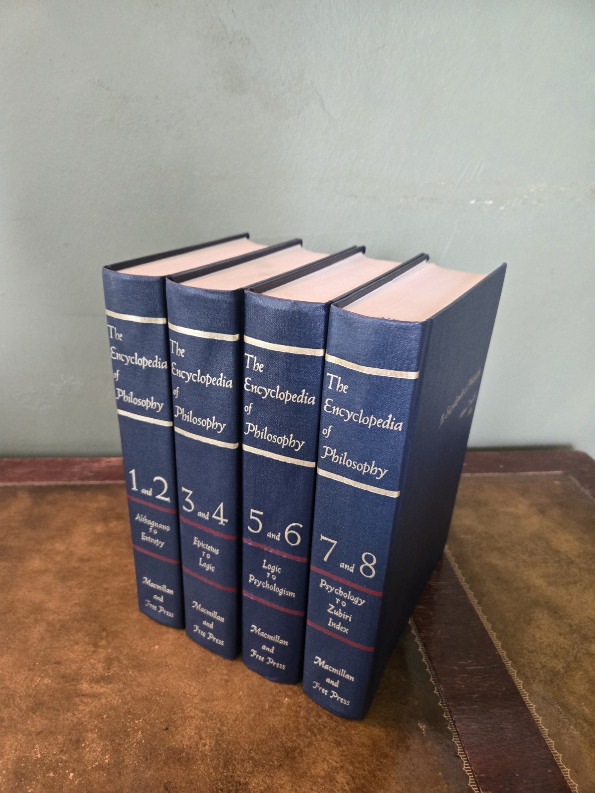 The Encyclopedia Of Philosophy By Paul Edwards 1972 8 Vols In 4 Books Hardcovers