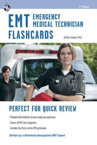 EMT Flashcard Book (EMT Test Preparation) – Paperback – GOOD
