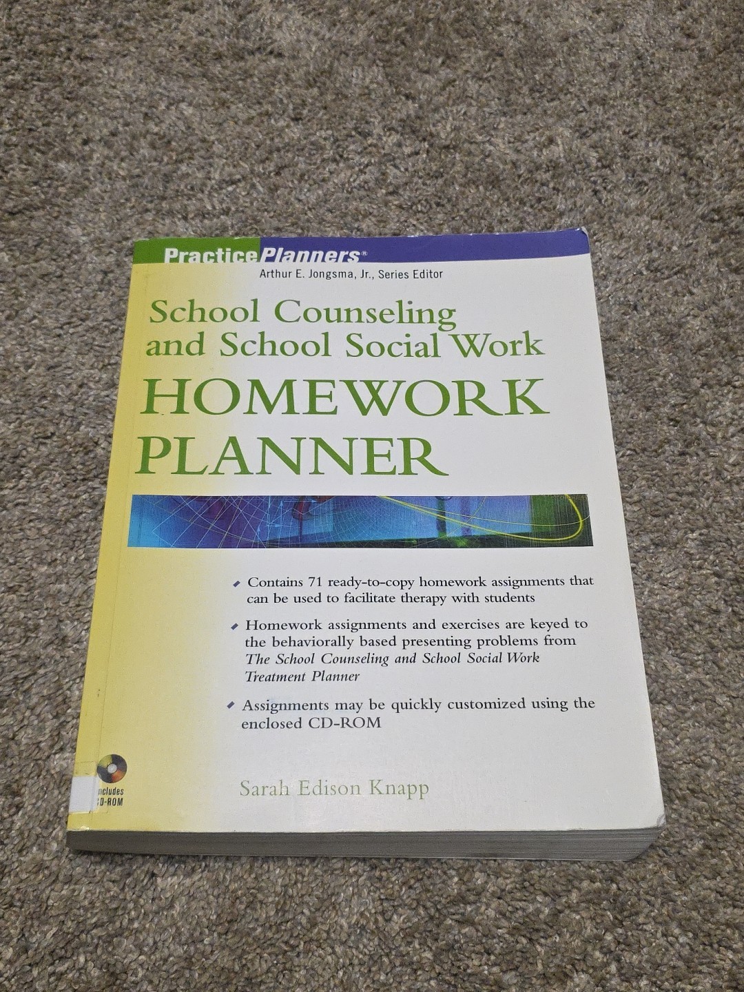 School Counseling and School Social Work Homework Planner ~ Practice Planners PB